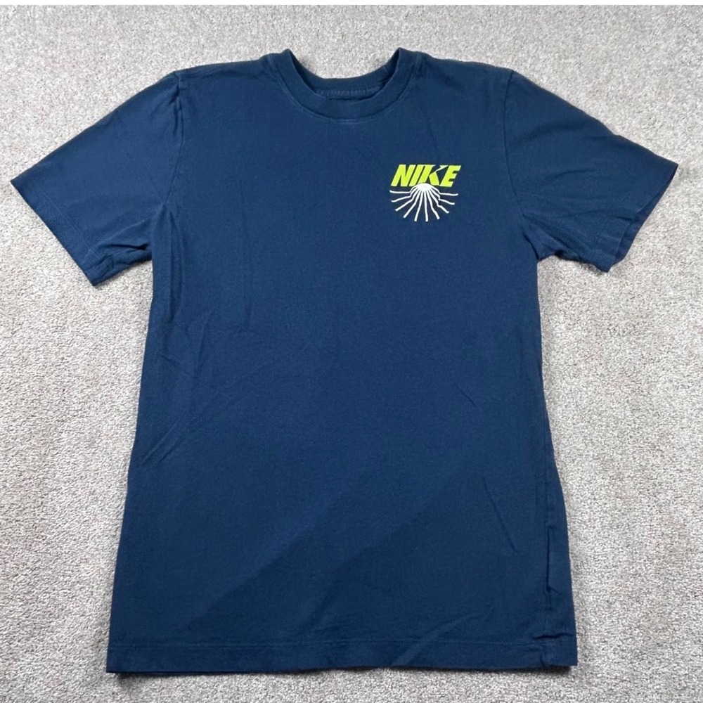 Nike Mens Ground Your Sole Graphic T-Shirt Navy Blue XS Short Sleeve Tee 1310